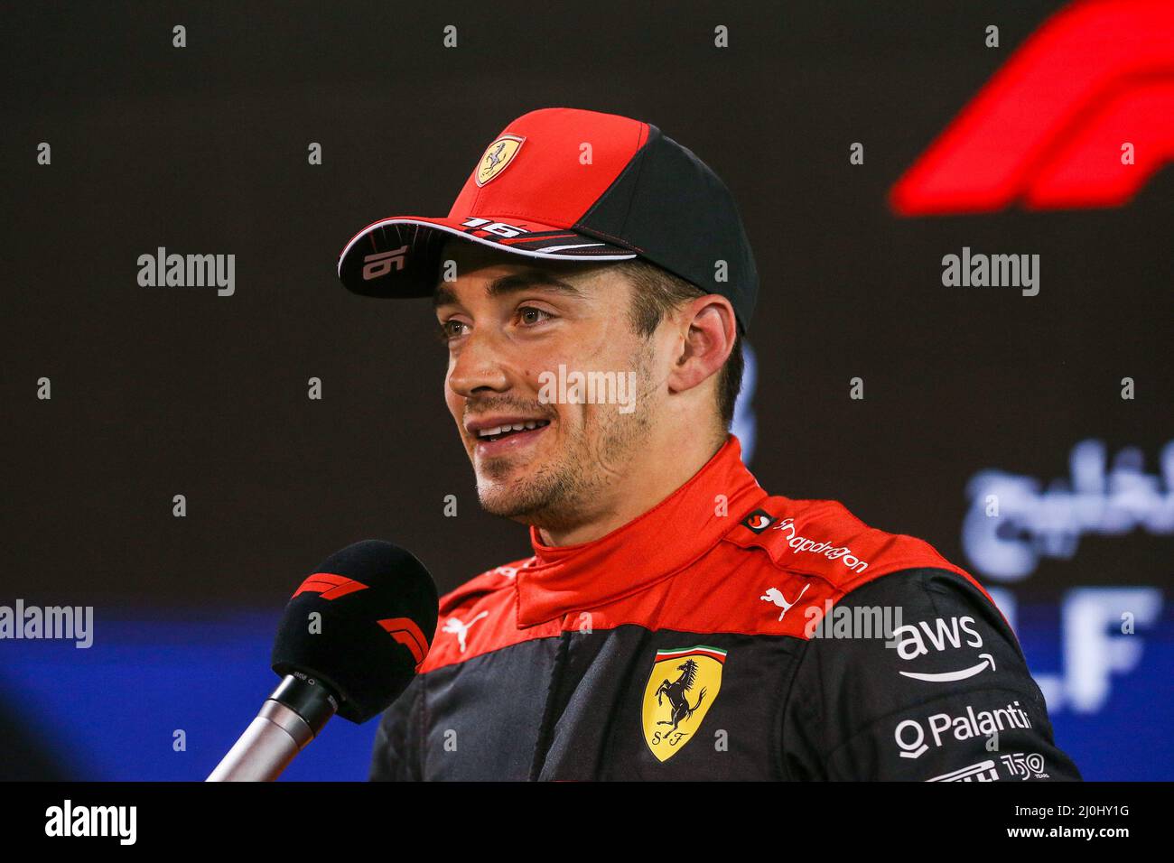 Bahrain International Circuit, Sakhir, Bahrain on 19 March 2022 Charles ...