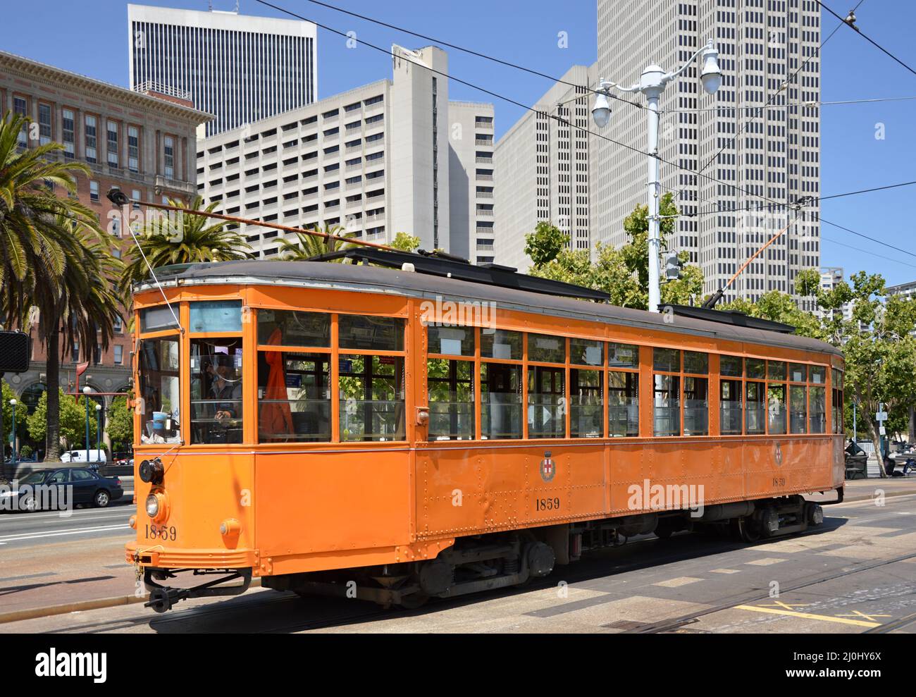 Historical Street Car in San Francisco, California Stock Photo Alamy