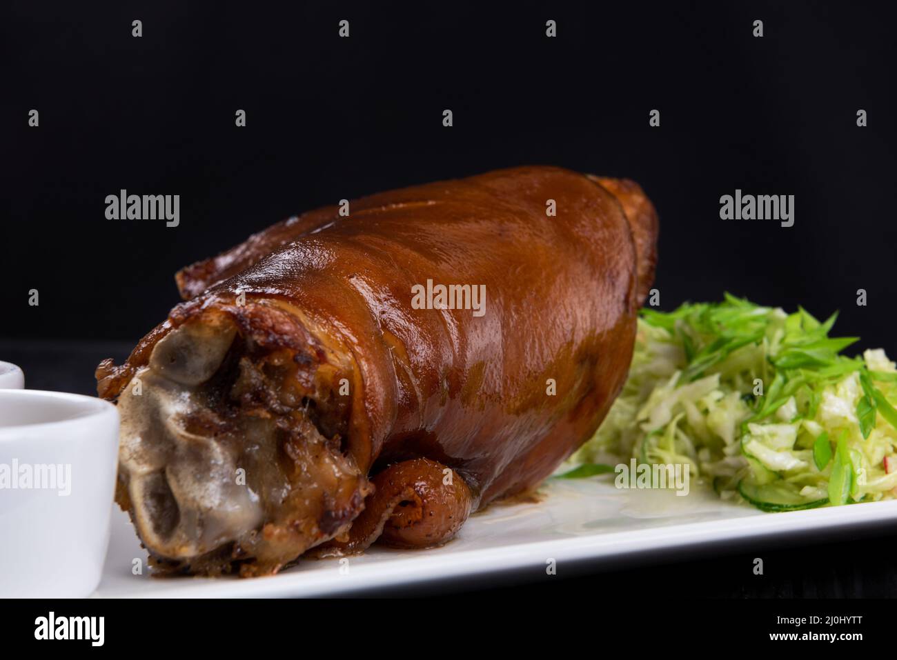 Roast Pork Knuckle Stock Photo Alamy