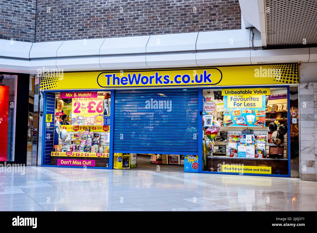 Epsom Surrey London UK, March 19 2022,The Works Retail Art And Crafts Shop Stock Photo Alamy