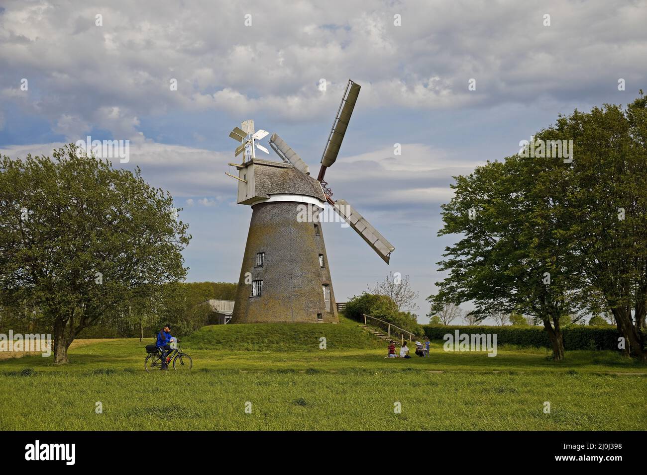 Breberer Museum windmill, Selfkant-millstreet, Gangelt, Lower Rhine, Germany, Europe Stock Photo