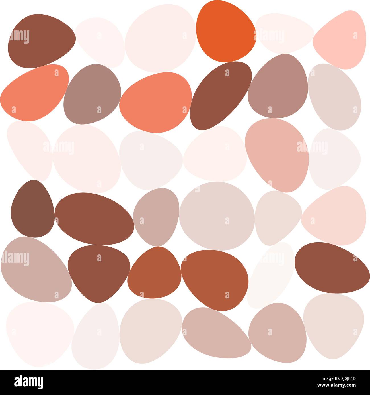 Rounded stones, pebbles, rock wall pattern and texture - stock vector ...