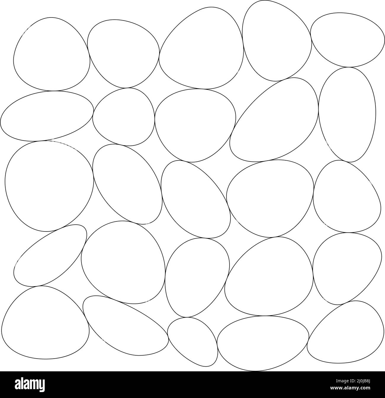 Rounded stones pebbles Stock Vector Images - Alamy