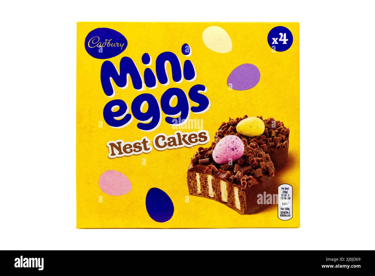 Cadbury Mini Eggs Nest Cakes Stock Photo