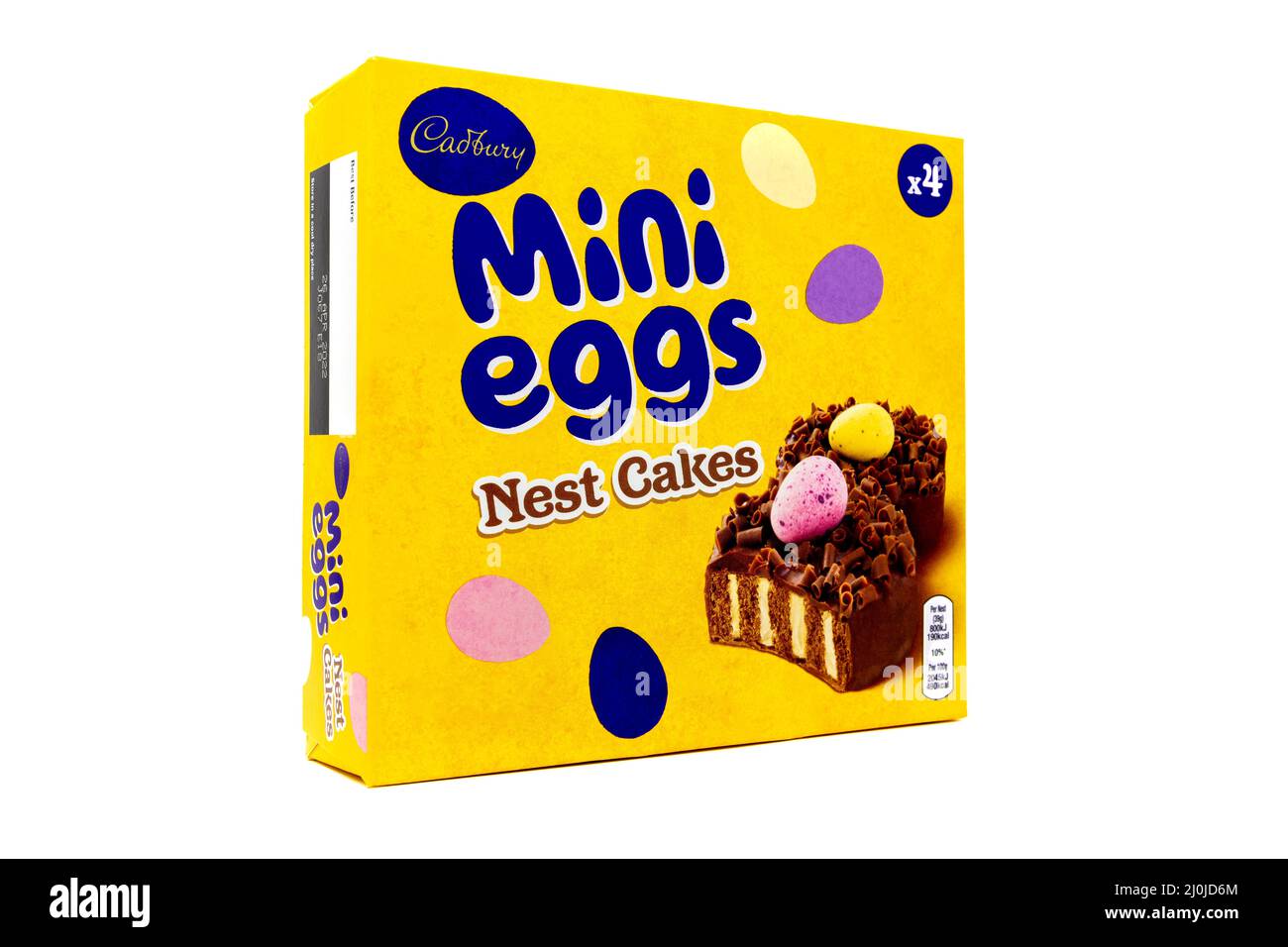 Cadbury Mini Eggs Nest Cakes Stock Photo