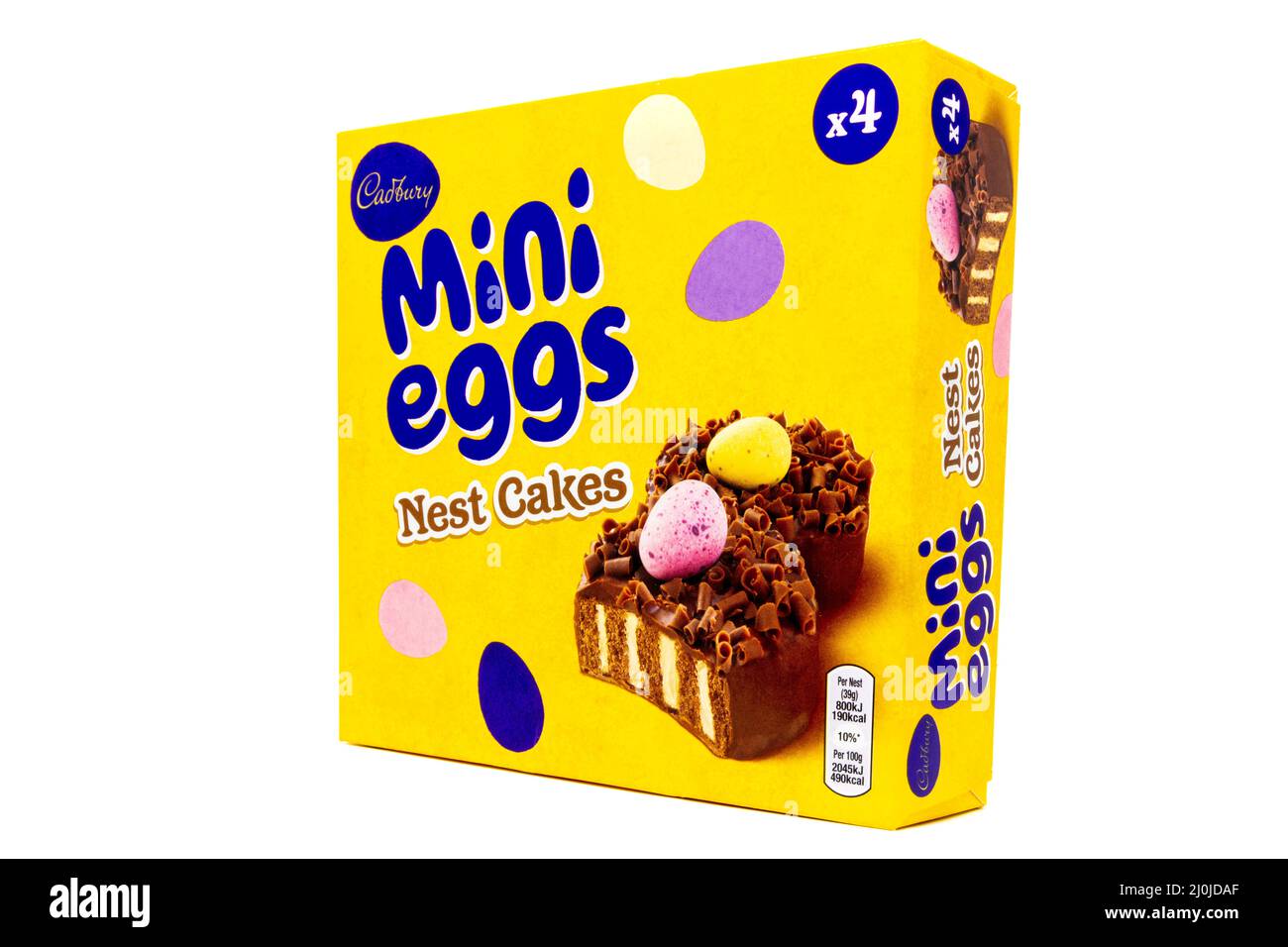 Cadbury Mini Eggs Nest Cakes Stock Photo