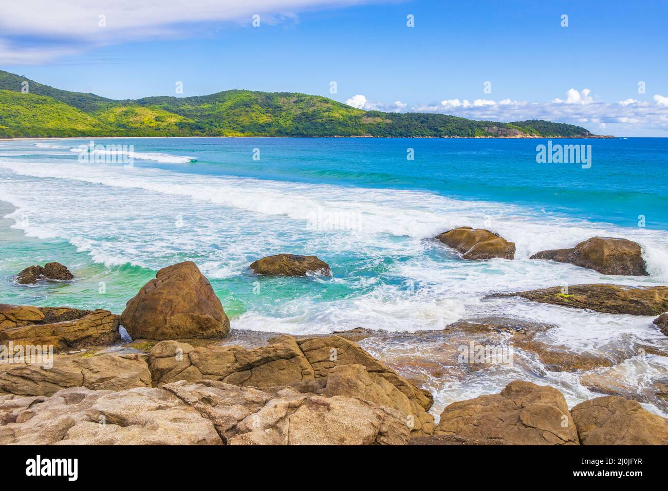 Praia Lopes Mendes beach on tropical island Ilha Grande Brazil Stock Photo  - Alamy