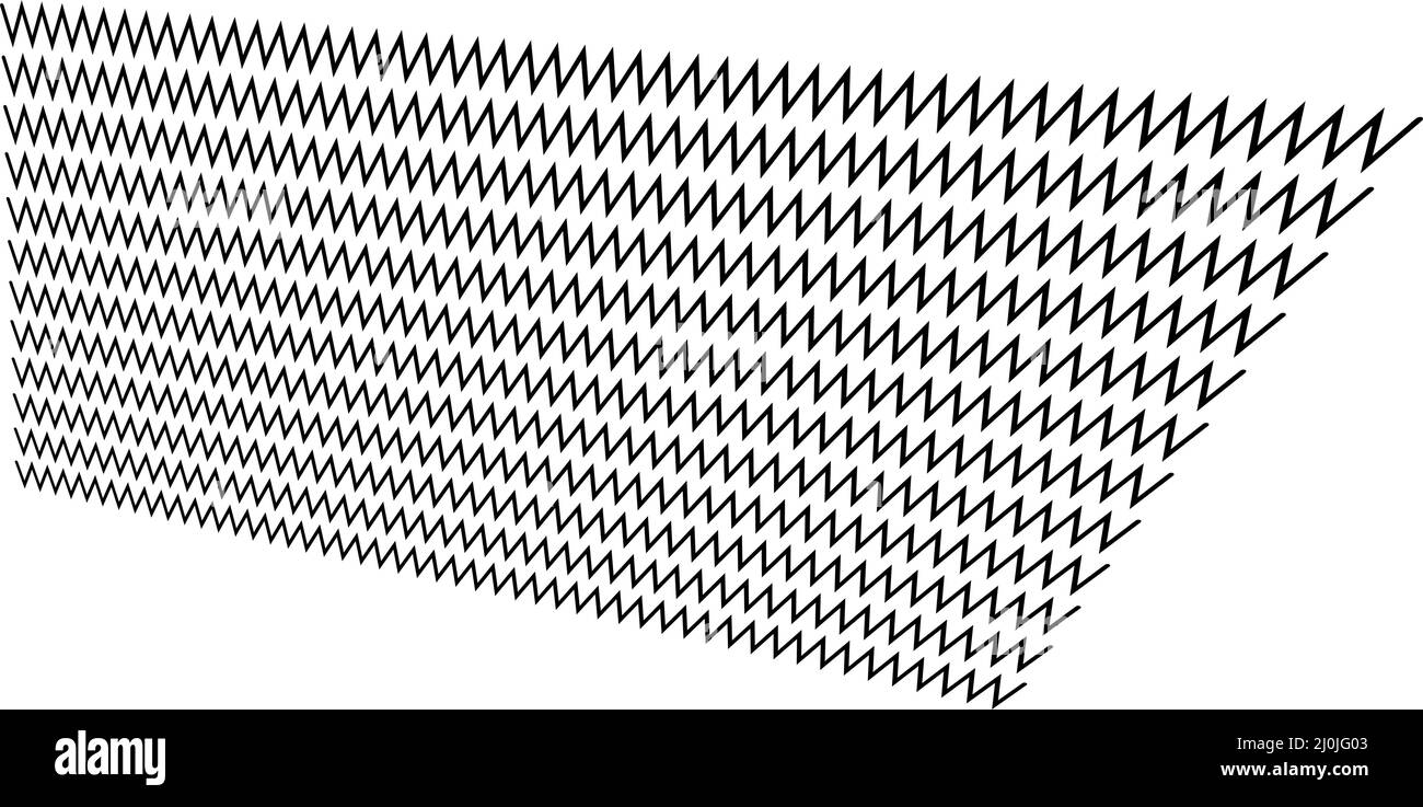 Edgy zig-zag, criss-cross lines in 3D perspective - stock vector ...