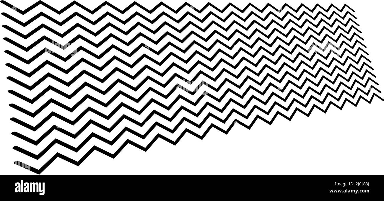Edgy zig-zag, criss-cross lines in 3D perspective - stock vector ...