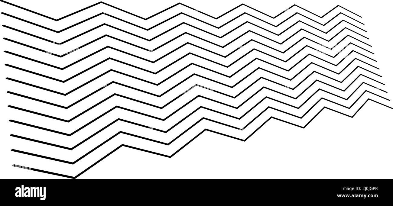 Edgy zig-zag, criss-cross lines in 3D perspective - stock vector ...