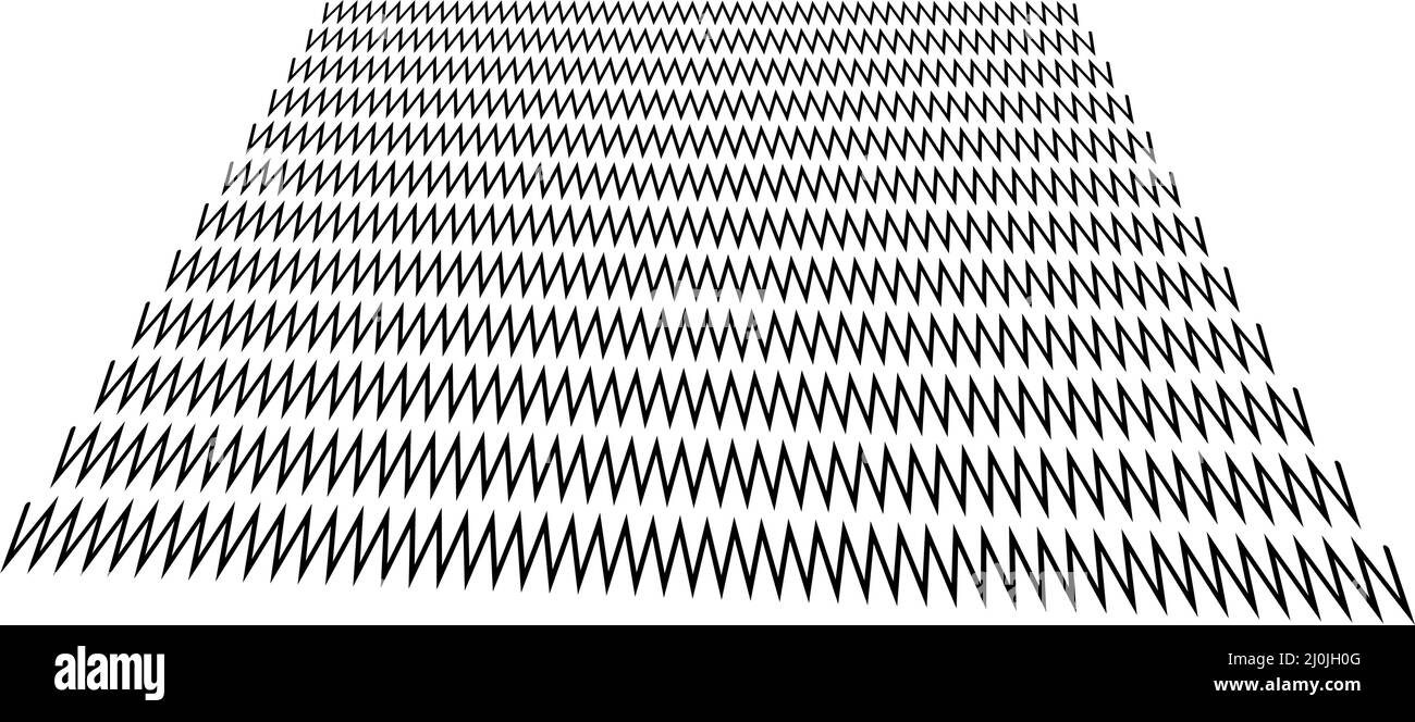 Edgy zig-zag, criss-cross lines in 3D perspective - stock vector ...
