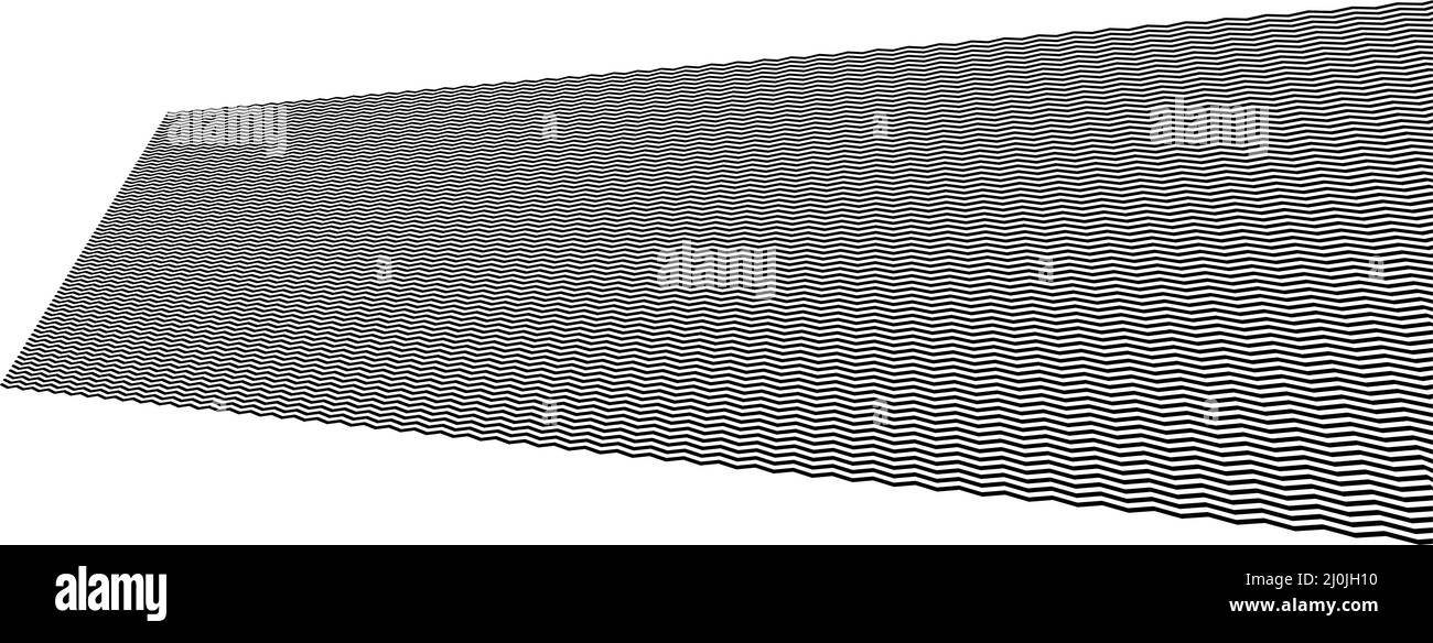Edgy zig-zag, criss-cross lines in 3D perspective - stock vector ...