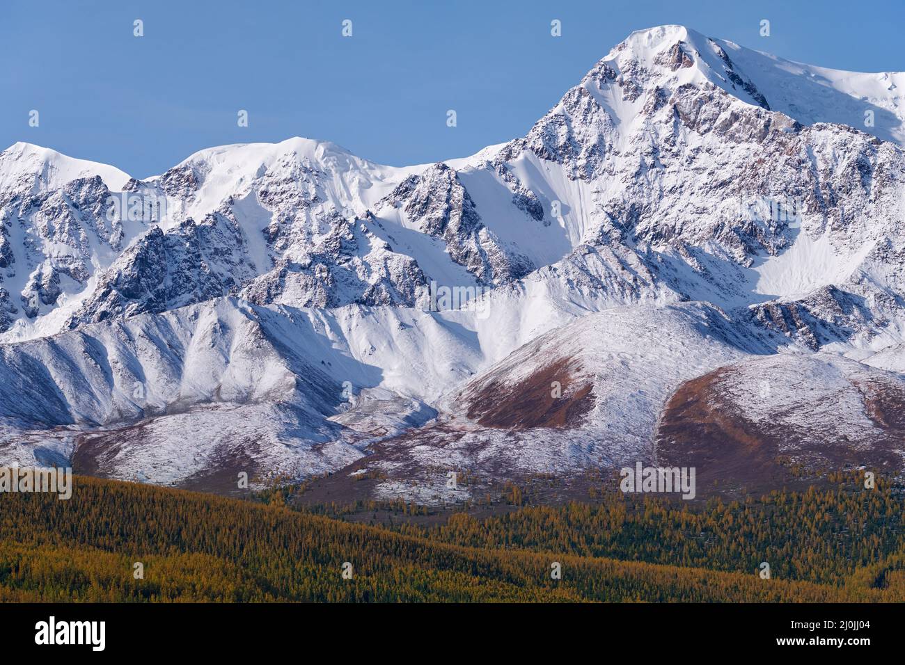 Peak Kurkurek on North Chui mountain range. Altai, Siberia, Russia Stock Photo