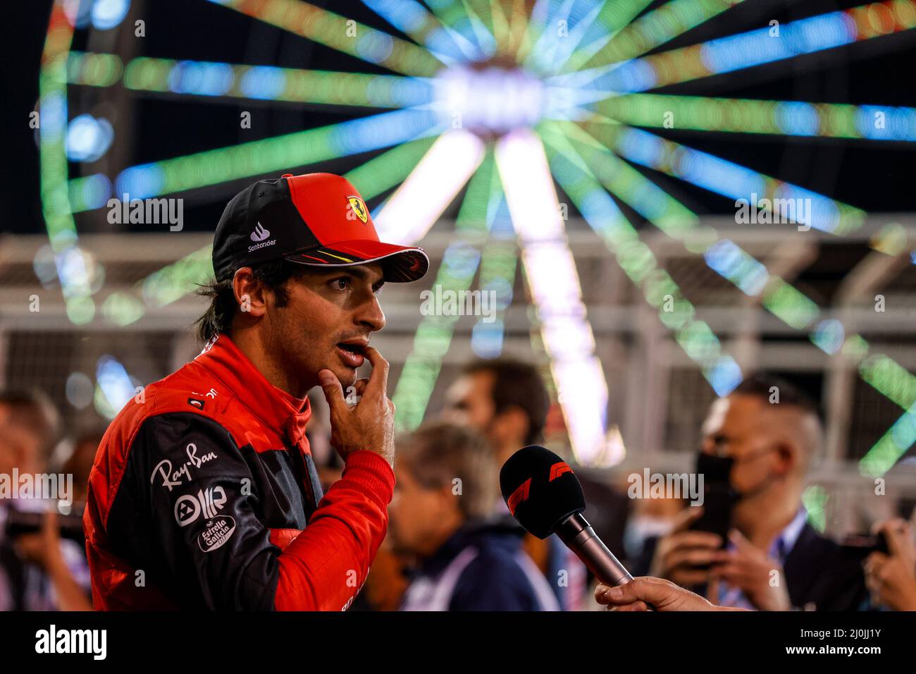 Sakhir, Bahrain. 19th Mar, 2022. #55 Carlos Sainz (ESP, Scuderia Ferrari), F1 Grand Prix of Bahrain at Bahrain International Circuit on March 19, 2022 in Sakhir, Bahrain. (Photo by HIGH TWO) Credit: dpa/Alamy Live News Stock Photo