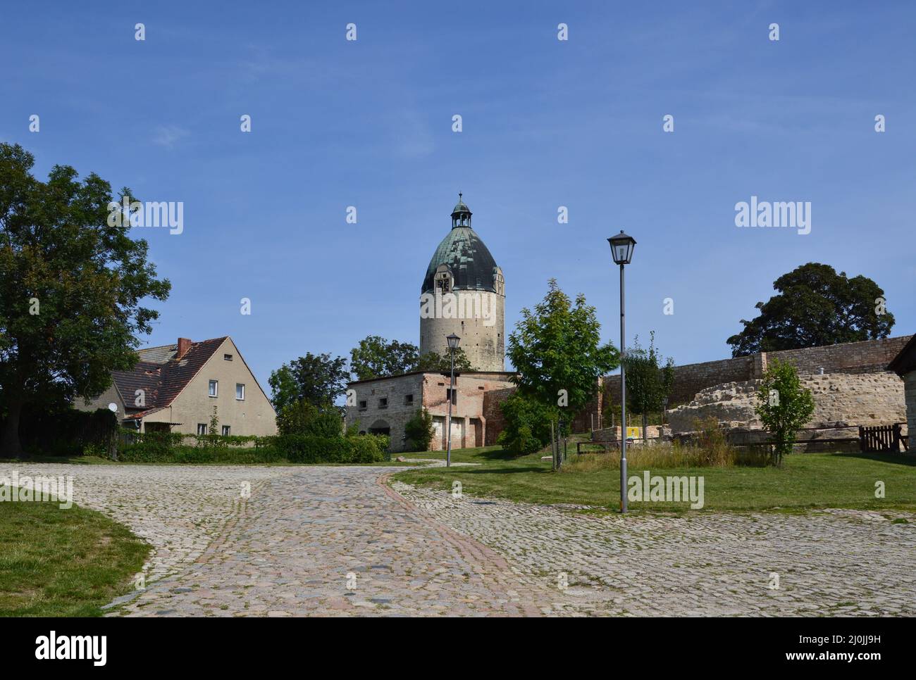 Historical Castle Neuenburg in Freyburg at the River Unstrut, Saxony - Anhalt Stock Photo