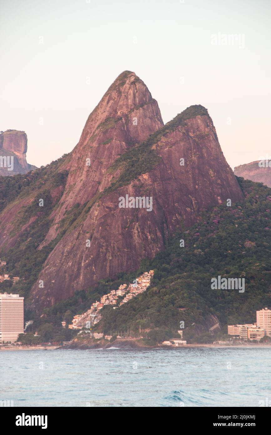 Two Hill Brother in Rio de Janeiro, Brazil. Stock Photo