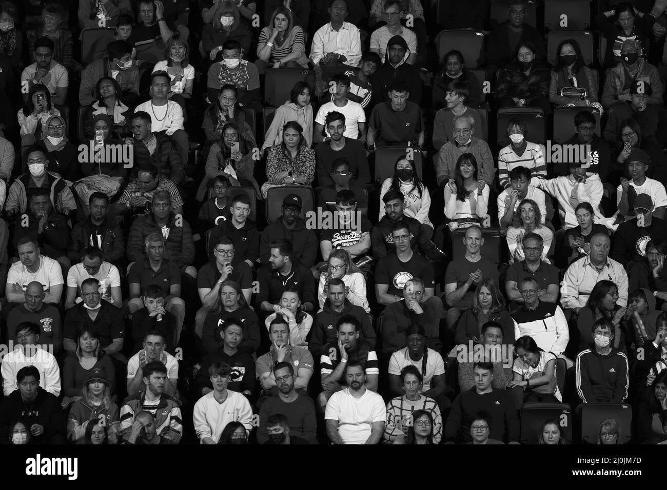 A general view of fans during day four of the YONEX All England Open Badminton Championships at the Utilita Arena Birmingham