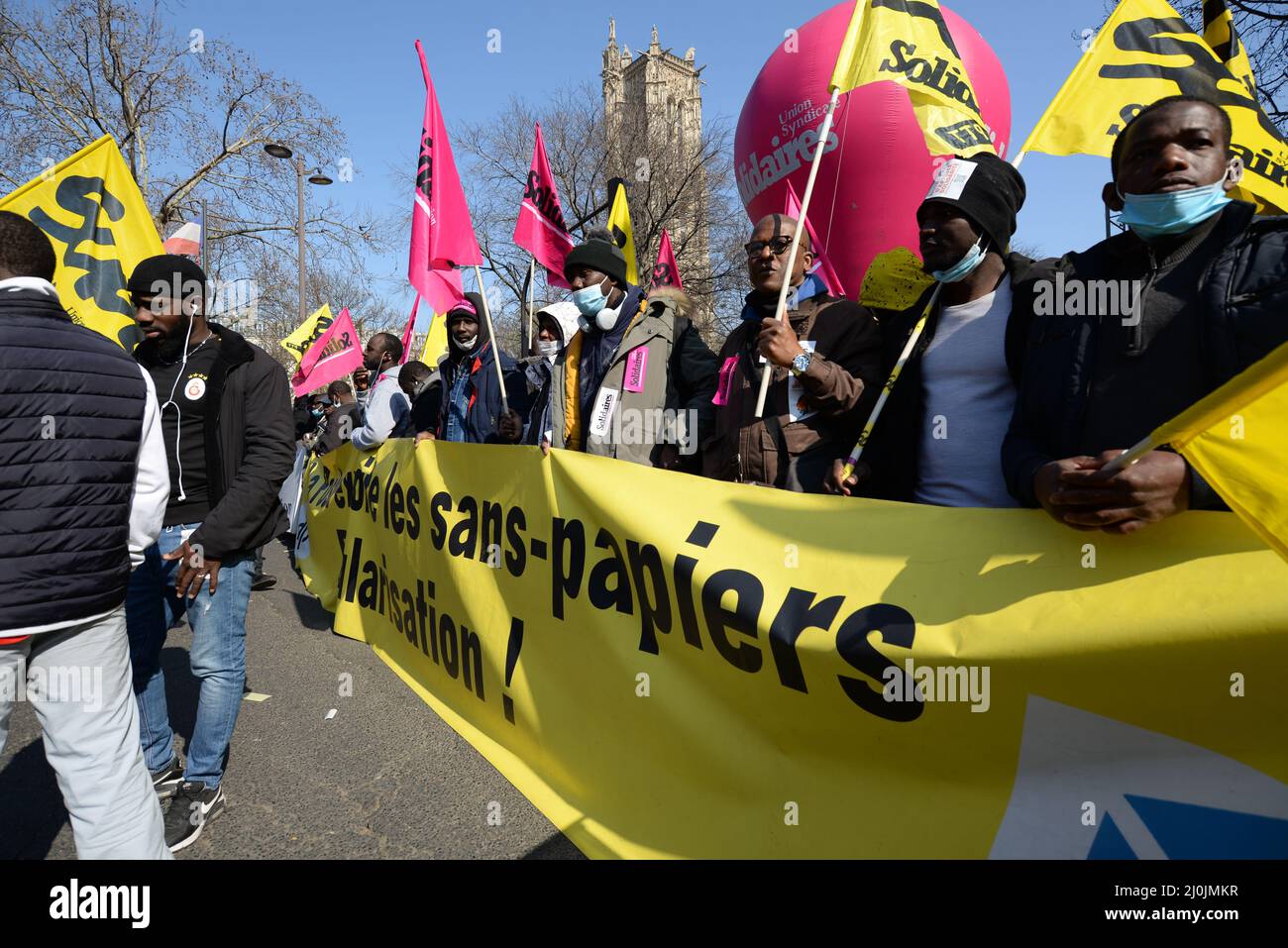 faible mobilisation contre le racisme Stock Photo