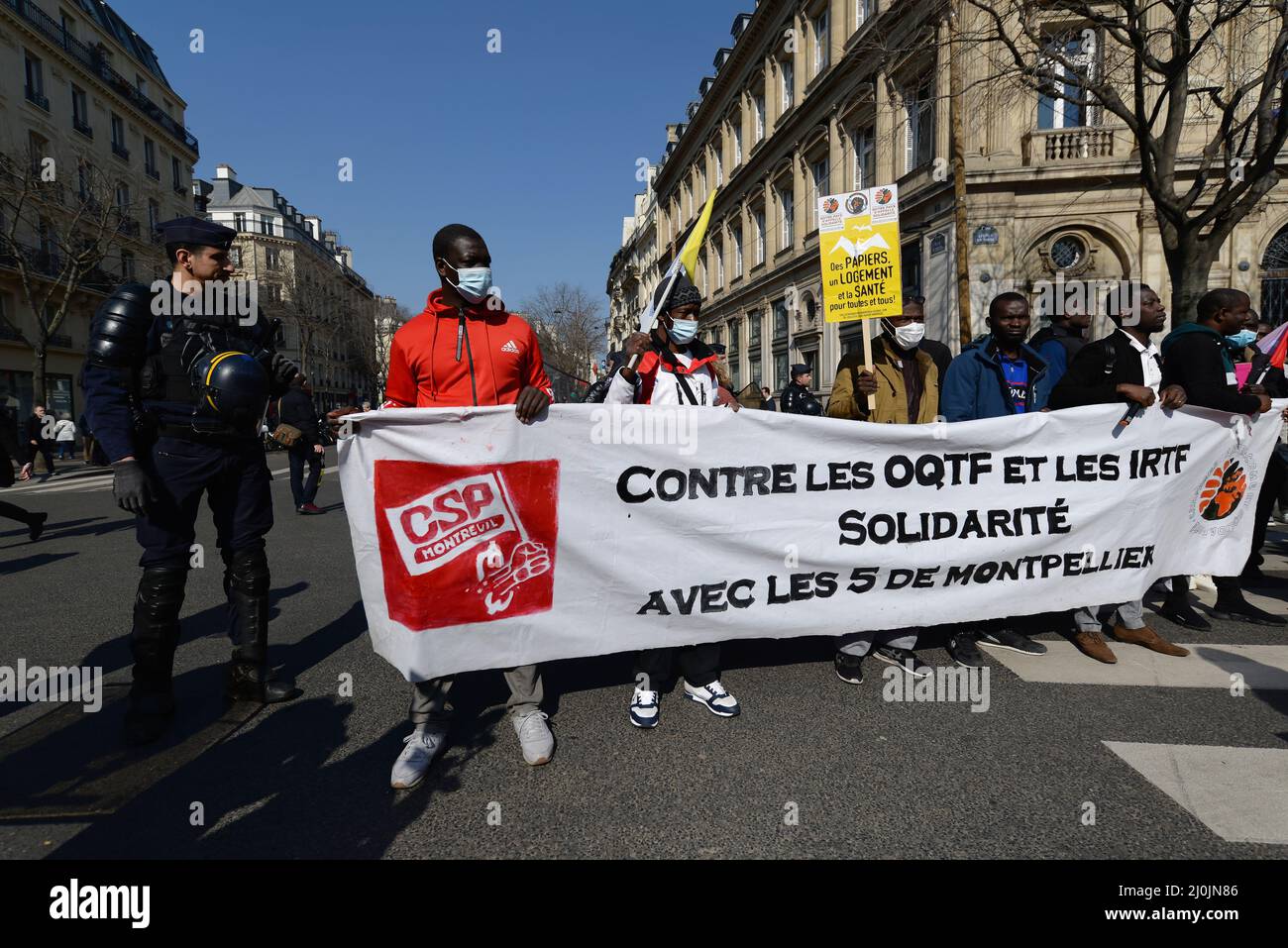 faible mobilisation contre le racisme Stock Photo