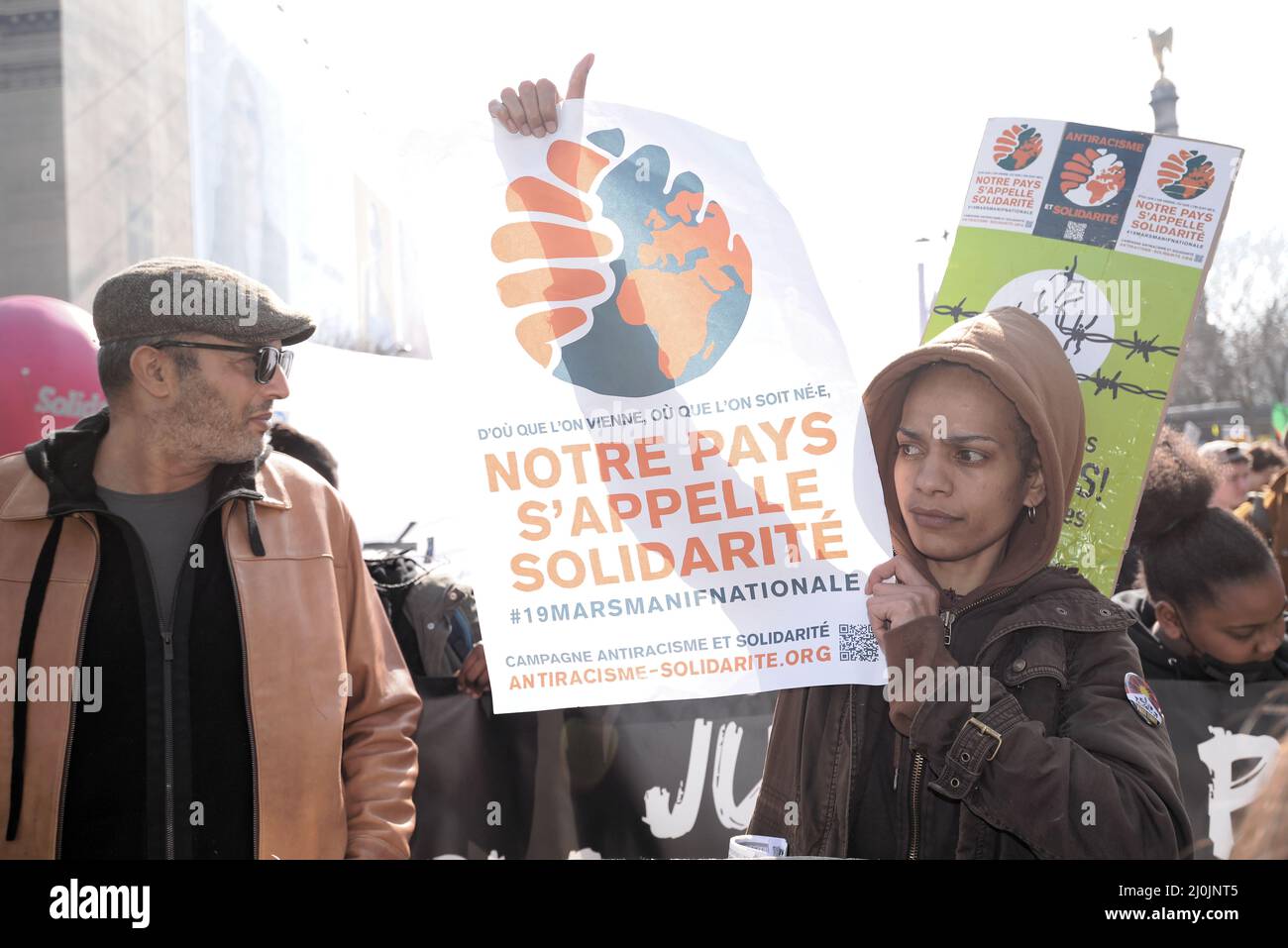 faible mobilisation contre le racisme Stock Photo