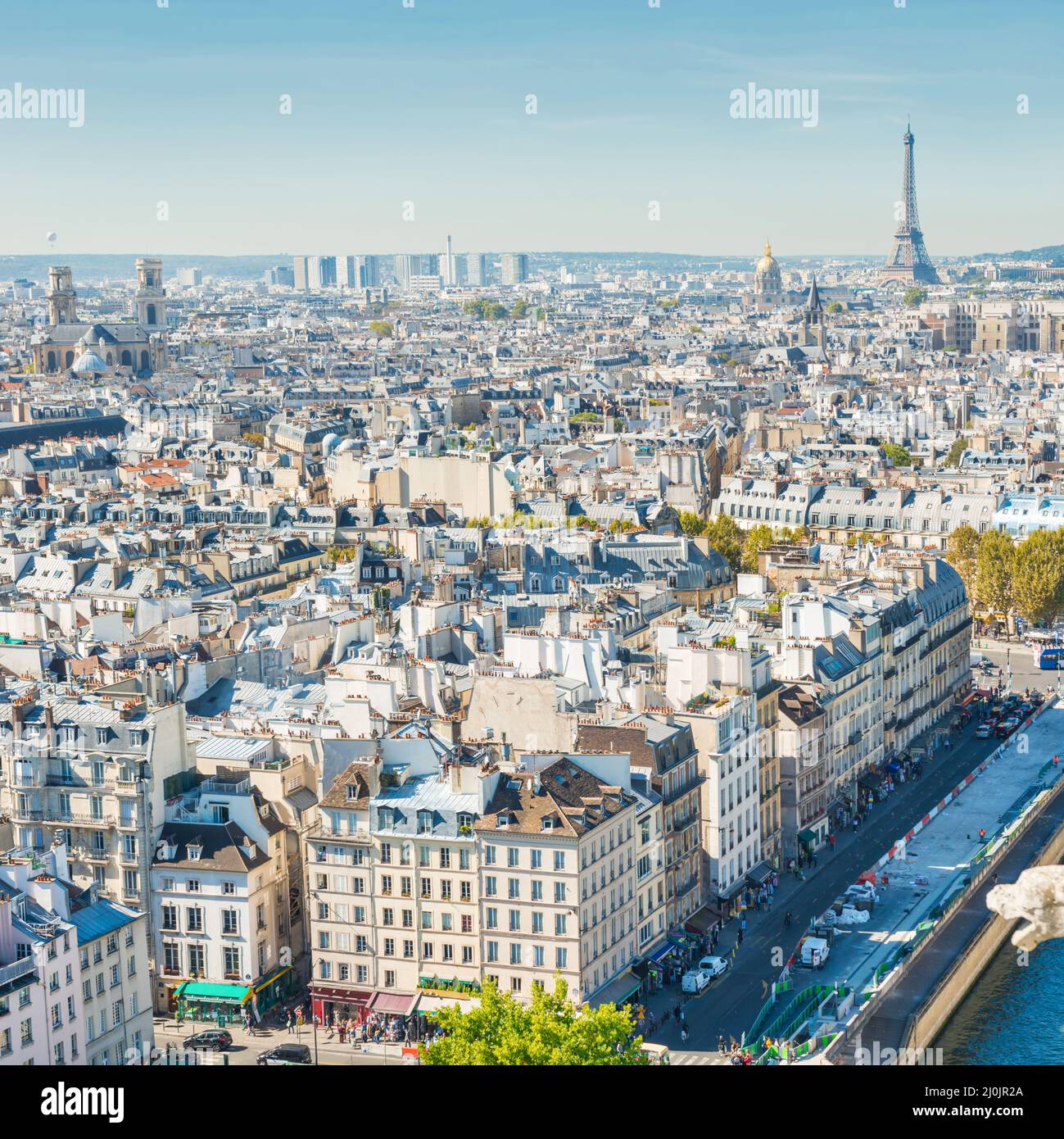 Paris cityscape with Eilffel tower Stock Photo