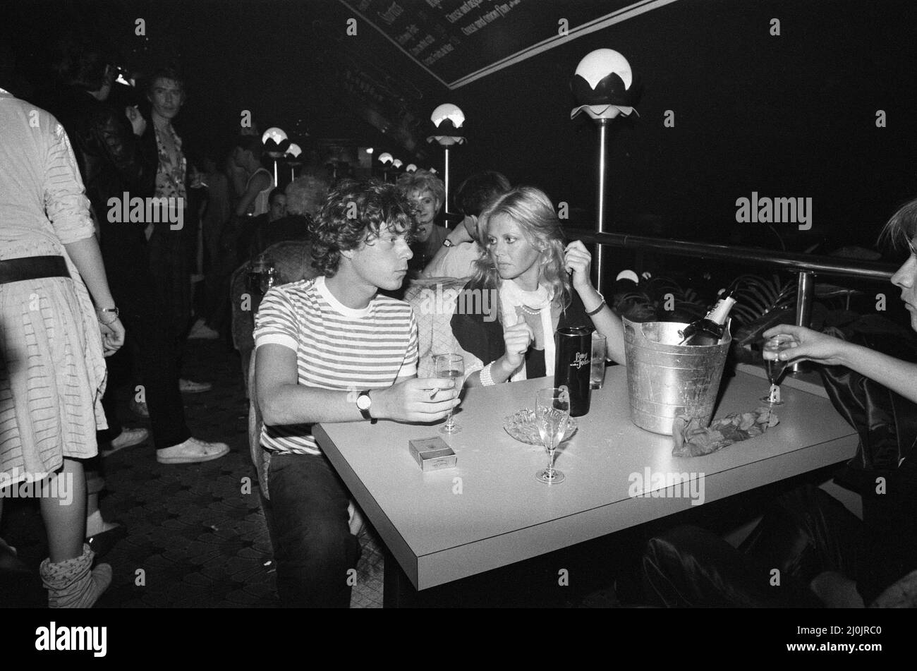 Britt Ekland and friend at the Music Machine in London's Camden Town