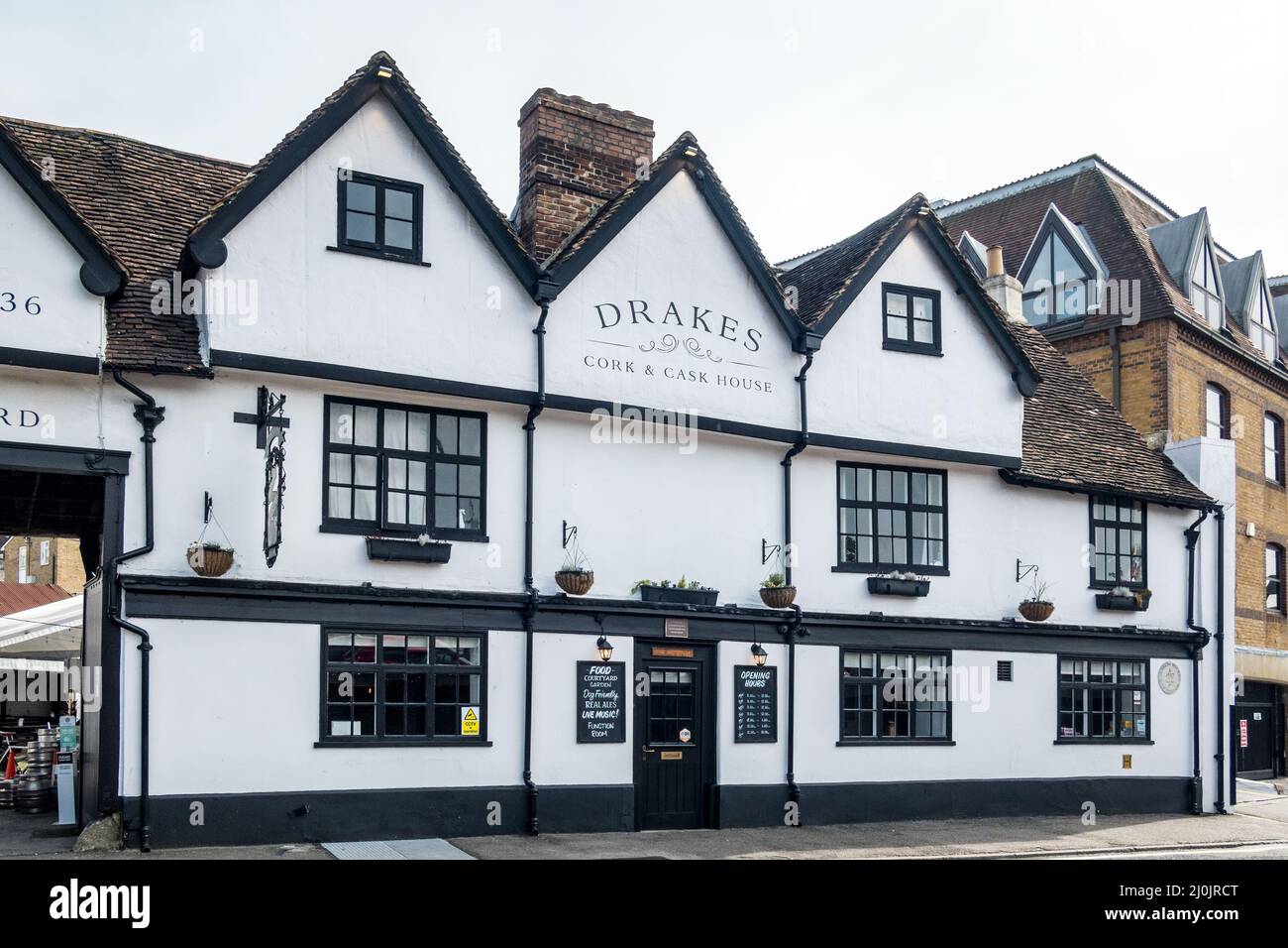 MAIDSTONE, KENT, UK - SEPTEMBER 6: View of Drakes Cork and Cask house in Maidstone on September 6, 2021 Stock Photo