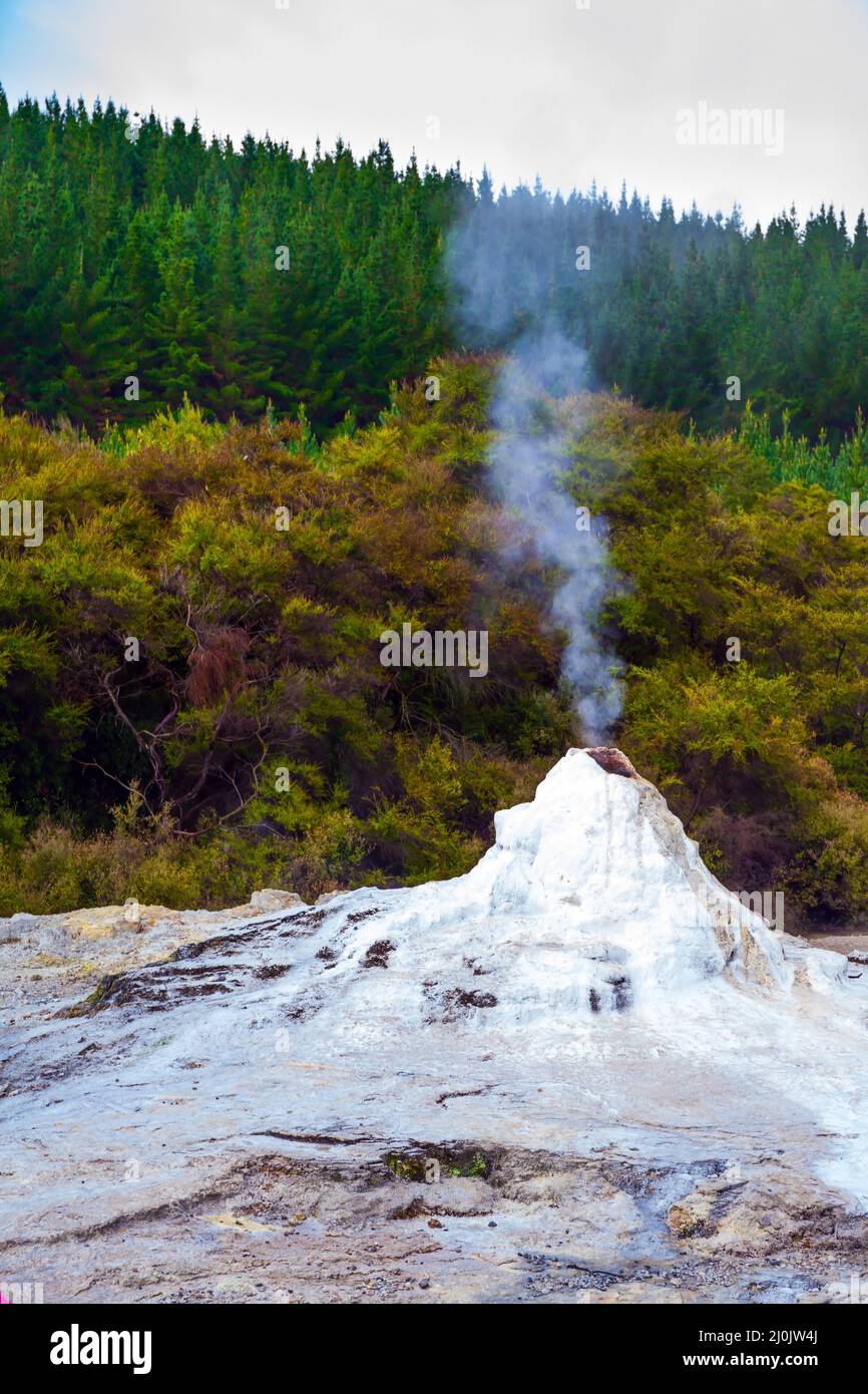 Volcanic vapor Stock Photo