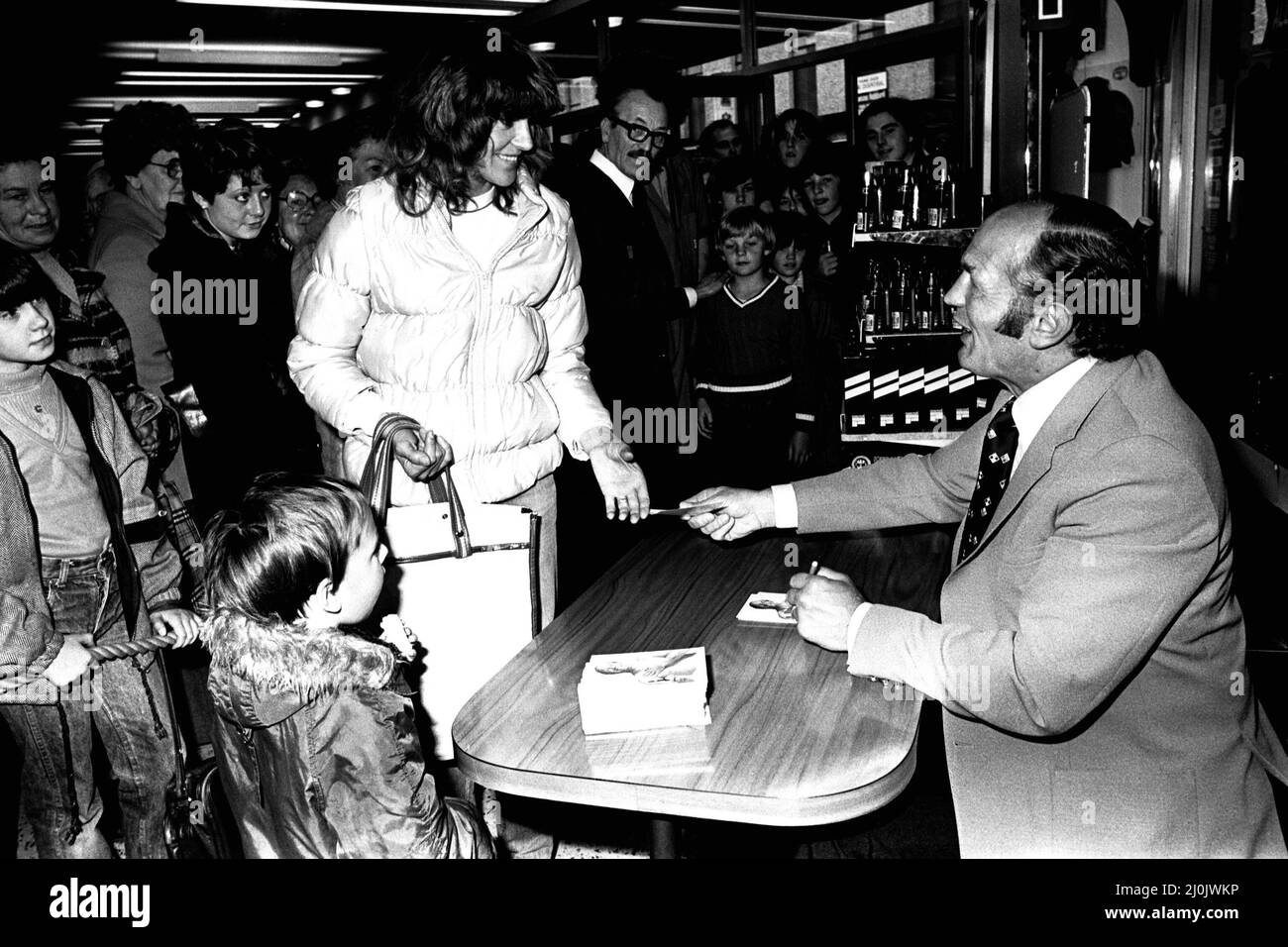 Boxer Henry Cooper visited British Home Stores in Newcastle on 22nd