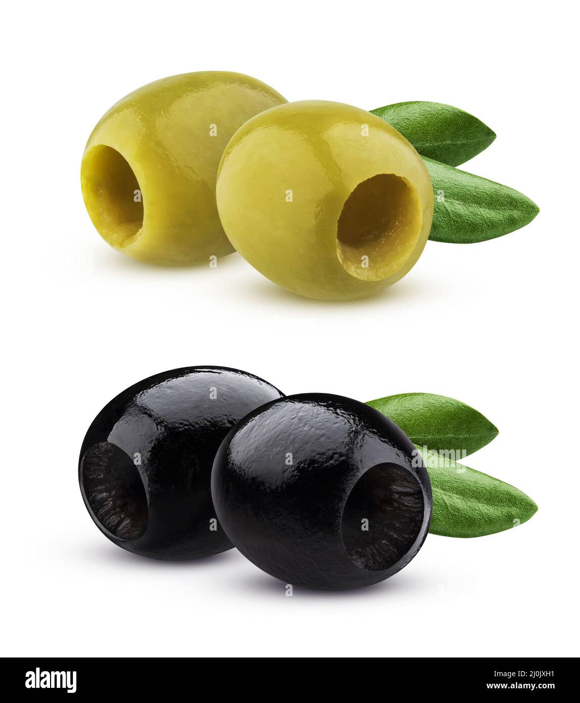 Olives On White Stock Photo - Download Image Now - Olive - Fruit