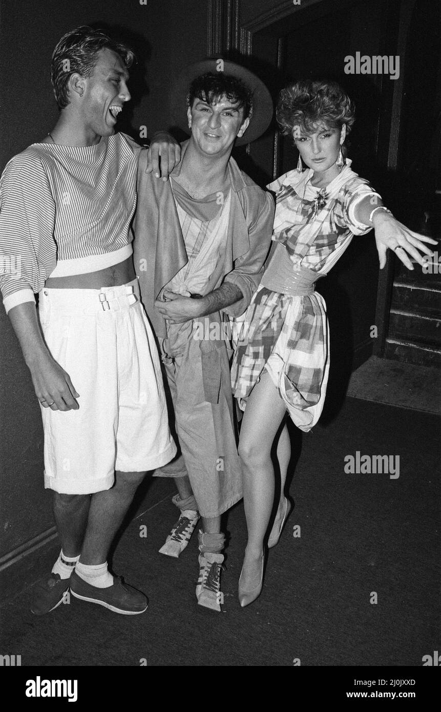 Martin Kemp, Steve Strange and friend at the Music Machine in London's