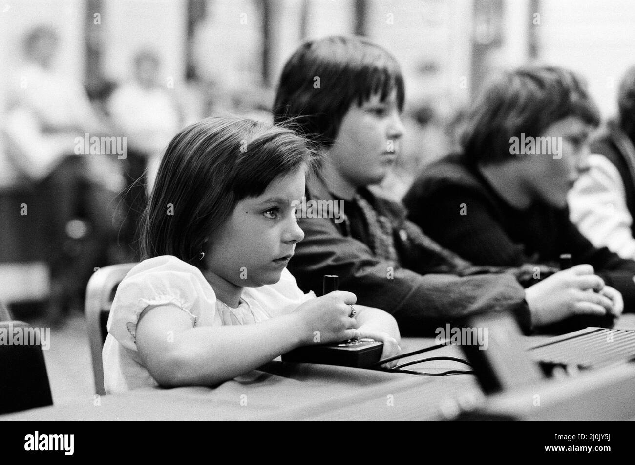 The London heats of Britain's first national space invaders championships. The event attracted 350 dedicated players. 19th April 1981. Stock Photo