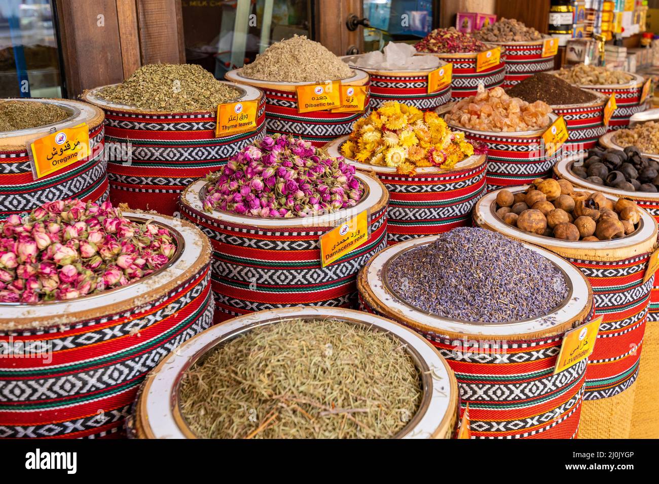 Dubai Spice Souk. Traditional bazaar in Dubai, United Arab Emirates