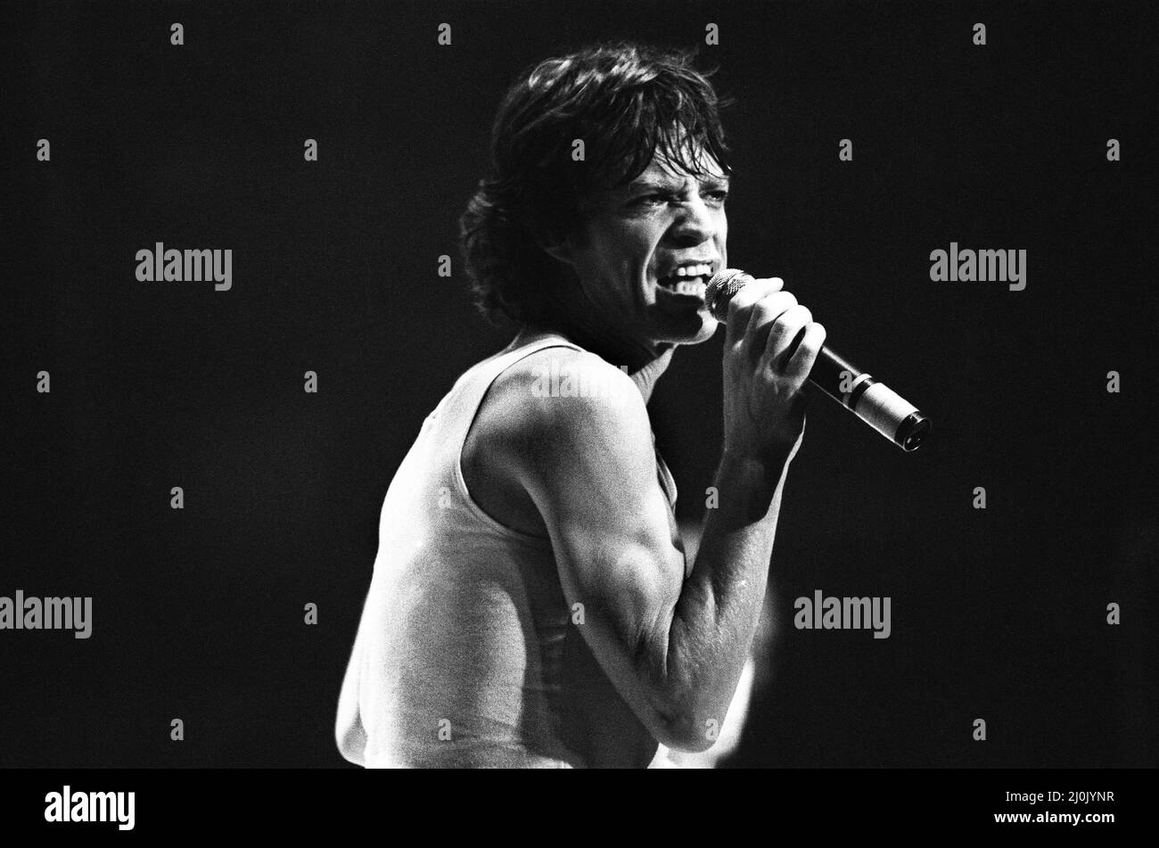 The Rolling Stones in concert at the Capital Theatre Aberdeen.(Picture) Lead singer Mick Jagger
