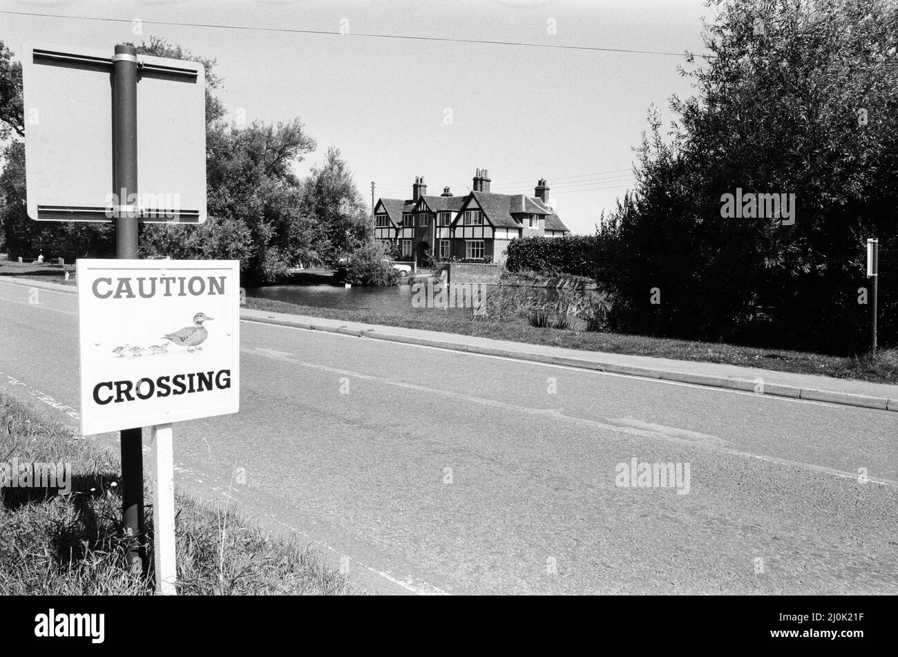 Road signs village Black and White Stock Photos & Images Alamy