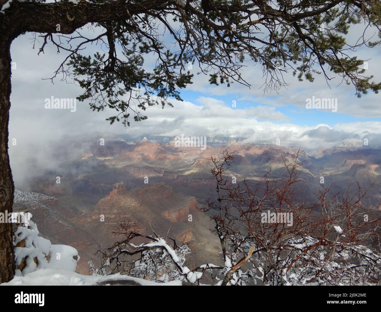 Grand Canyon, AZ., U.S.A. 12/3031 & 1/1/2022. Grand Canyon National