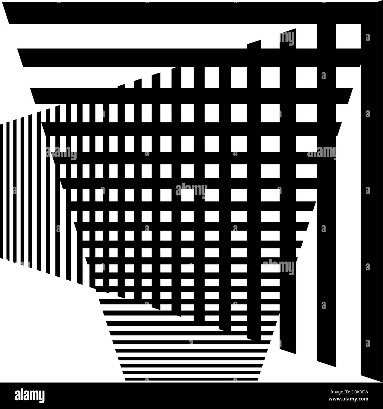 Abstract random grid, mesh. Lattice, grating and grille pattern with ...