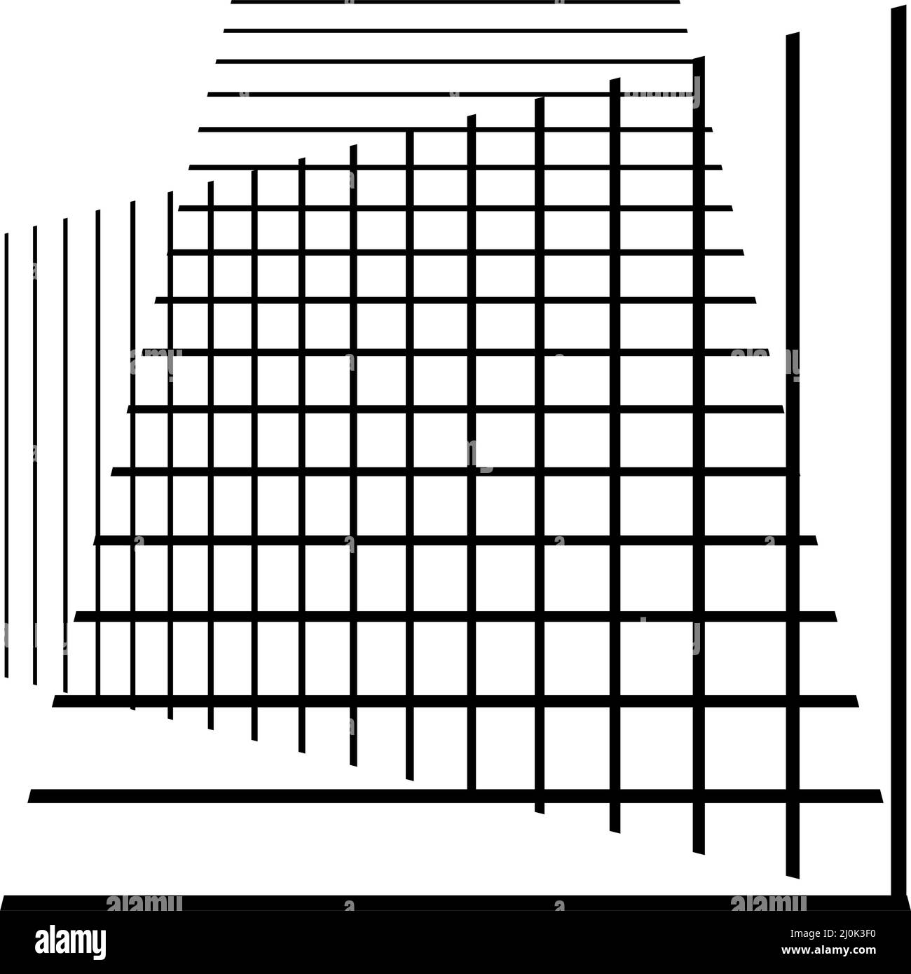 Abstract random grid, mesh. Lattice, grating and grille pattern with ...