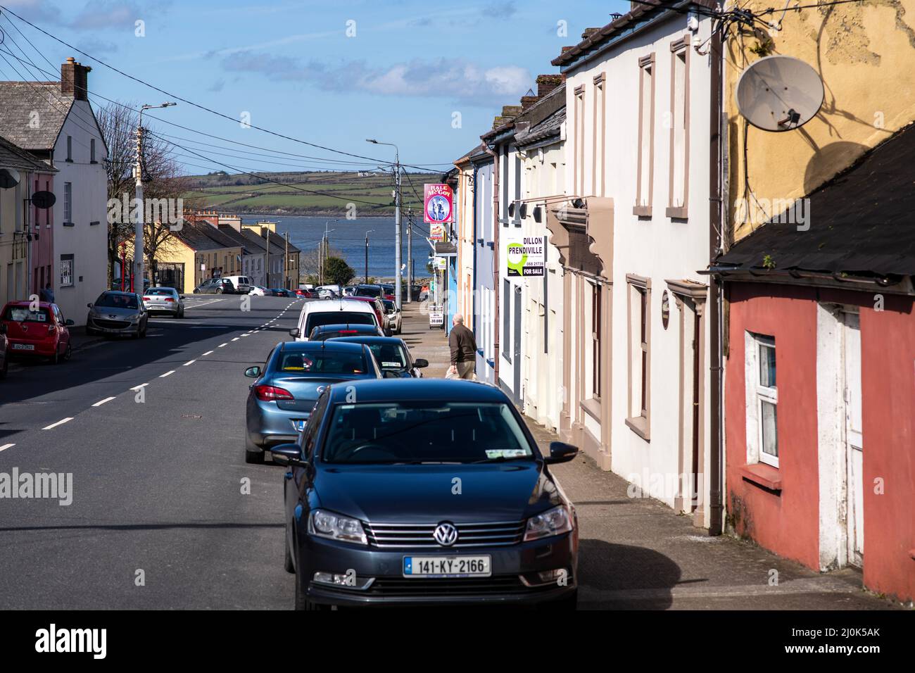 View of Glin village in county Limerick- ,Glin,Ireland,March,18,2022. Stock Photo