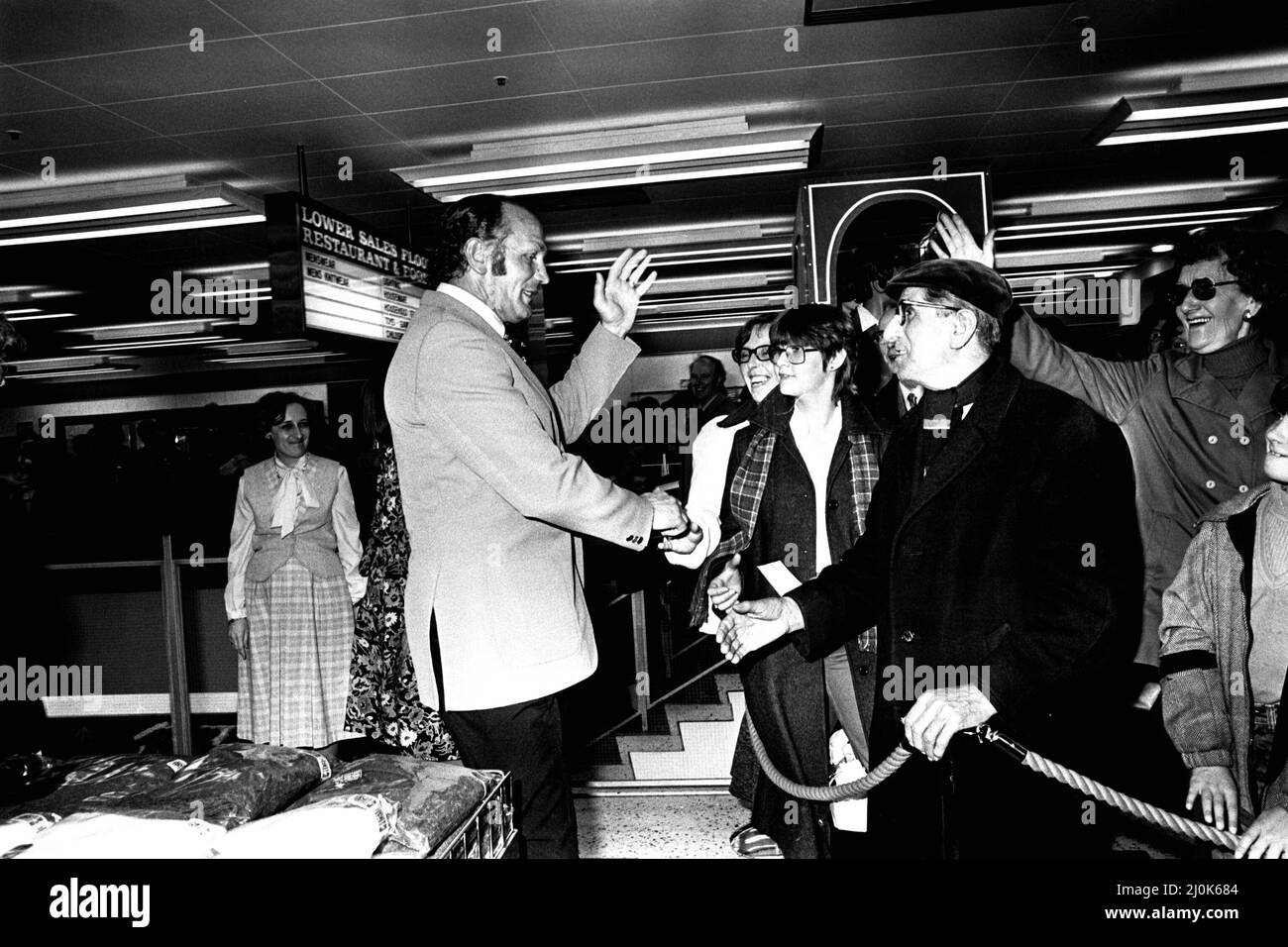 Boxer Henry Cooper visited British Home Stores in Newcastle on 22nd