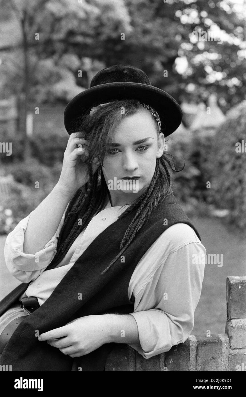 Pop star Boy George of Culture Club group. Pictured after the group ...