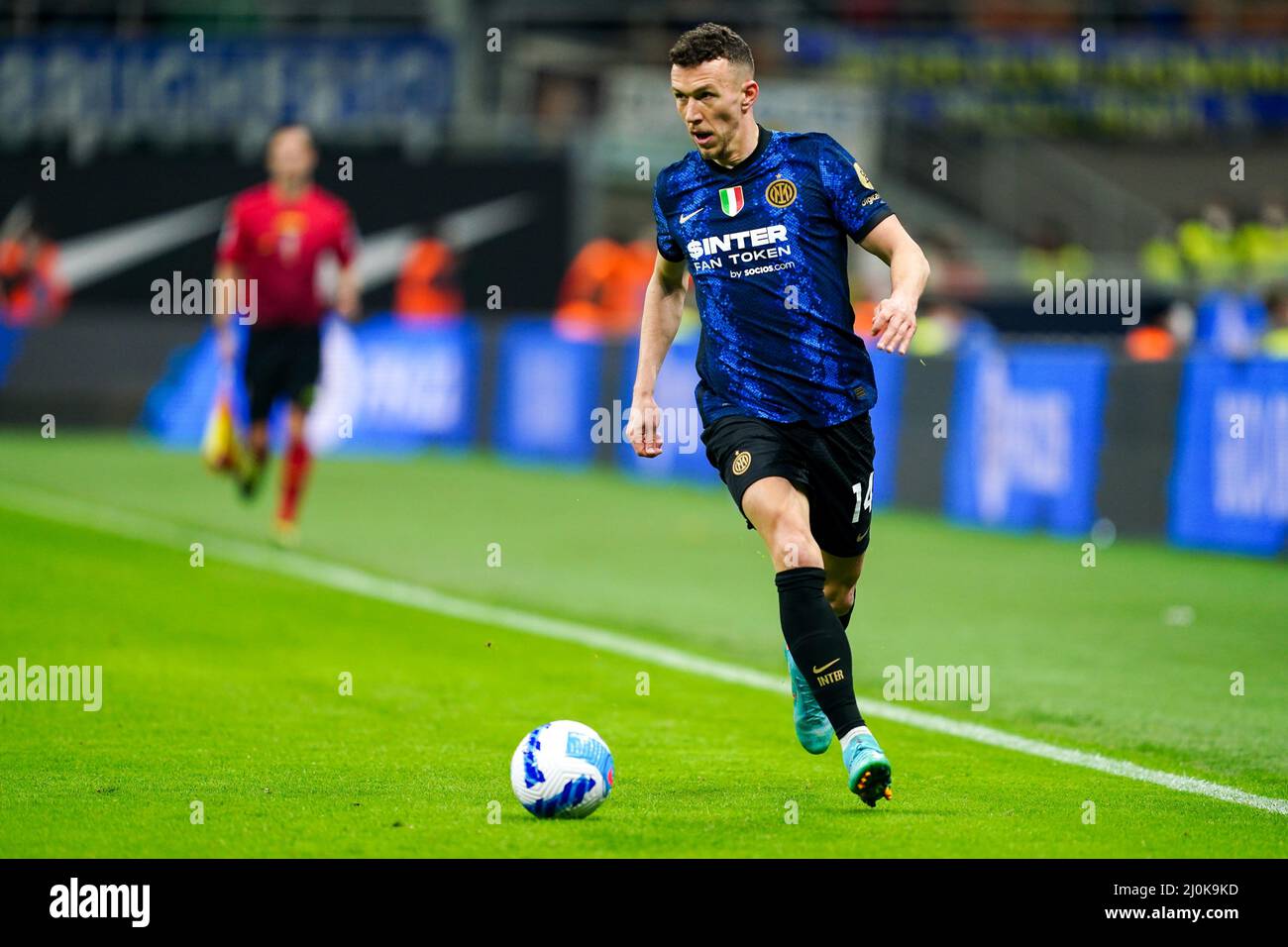 Ivan Perisic (FC Inter) during the Italian championship Serie A football match between FC Internazionale and ACF Fiorentina on March 19, 2022 at Giuseppe Meazza stadium in Milan, Italy - Photo Morgese-Rossini / DPPI Stock Photo