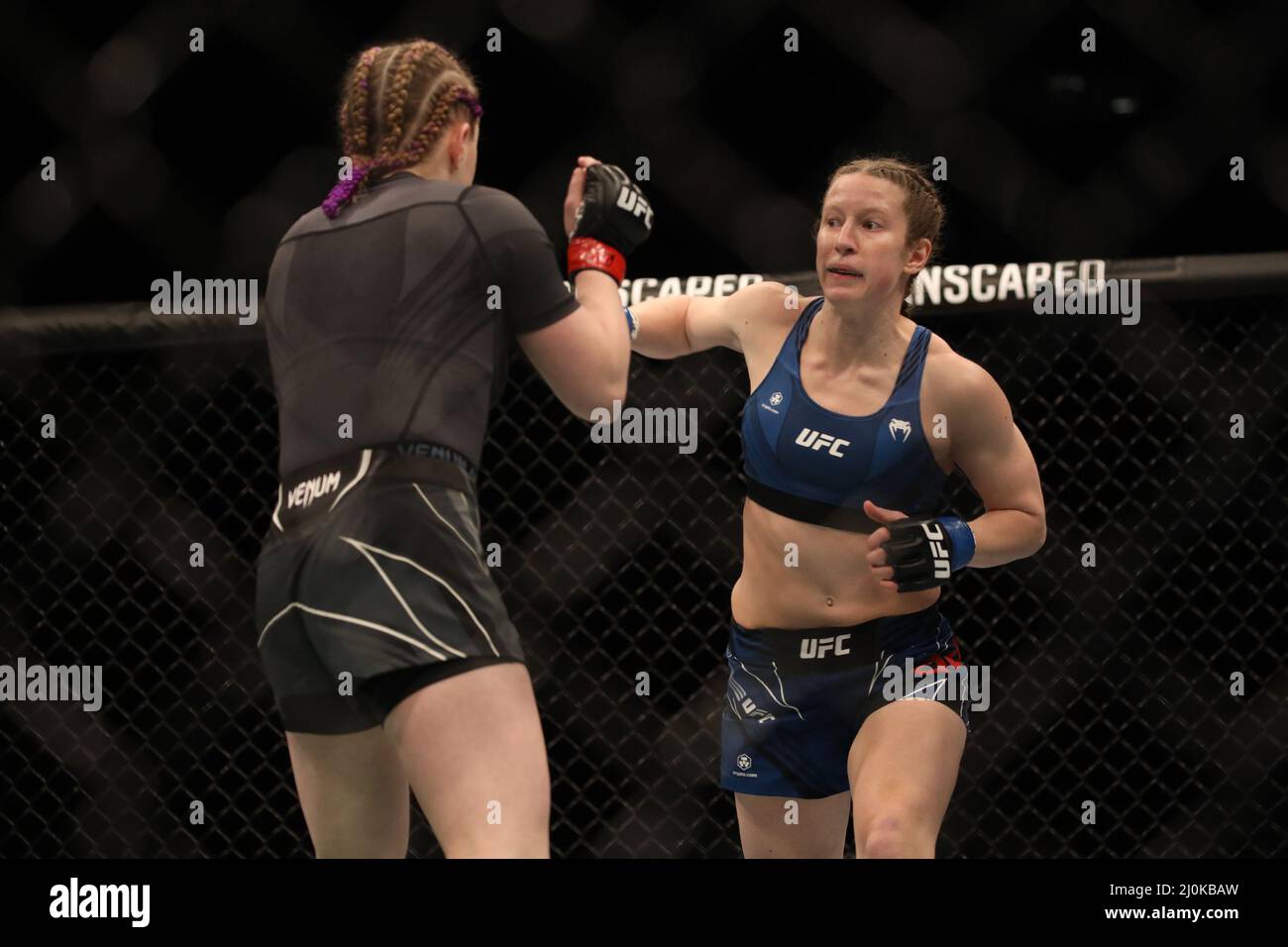 Alice Reed Ufc LONDON, UK - MARCH 19: (R-L) Elise Reed punches Cory McKenna in their ...