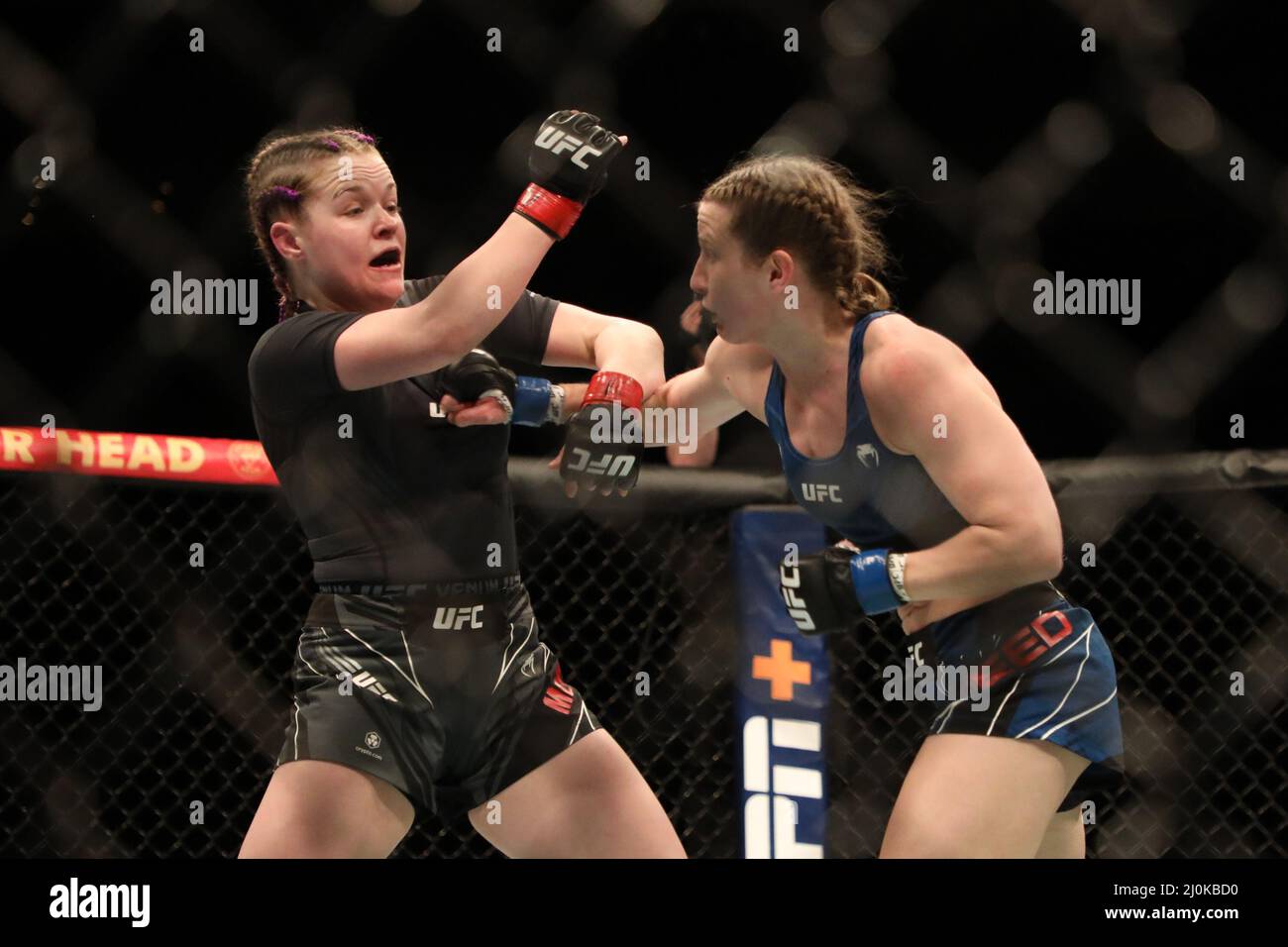 Alice Reed Ufc LONDON, UK - MARCH 19: (R-L) Elise Reed punches Cory McKenna in their ...