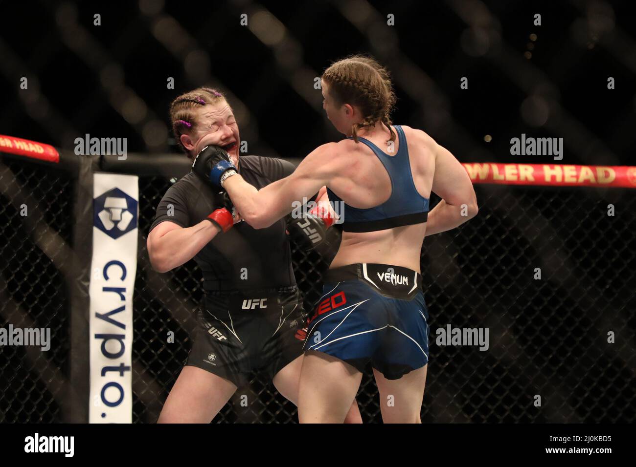 Alice Reed Ufc LONDON, UK - MARCH 19: (R-L) Elise Reed punches Cory McKenna in their ...