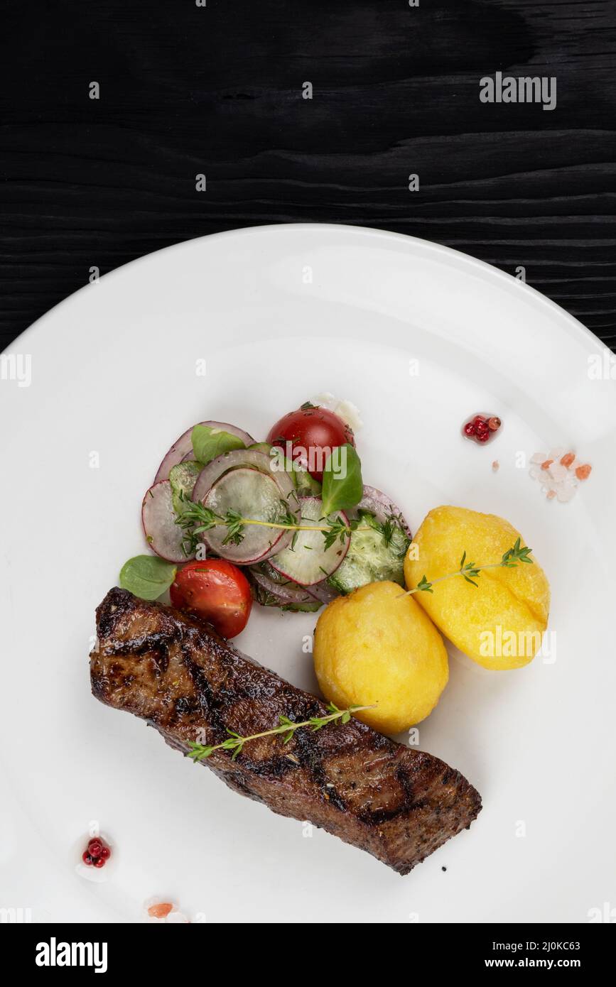 Grilled beef skirt steak Stock Photo Alamy