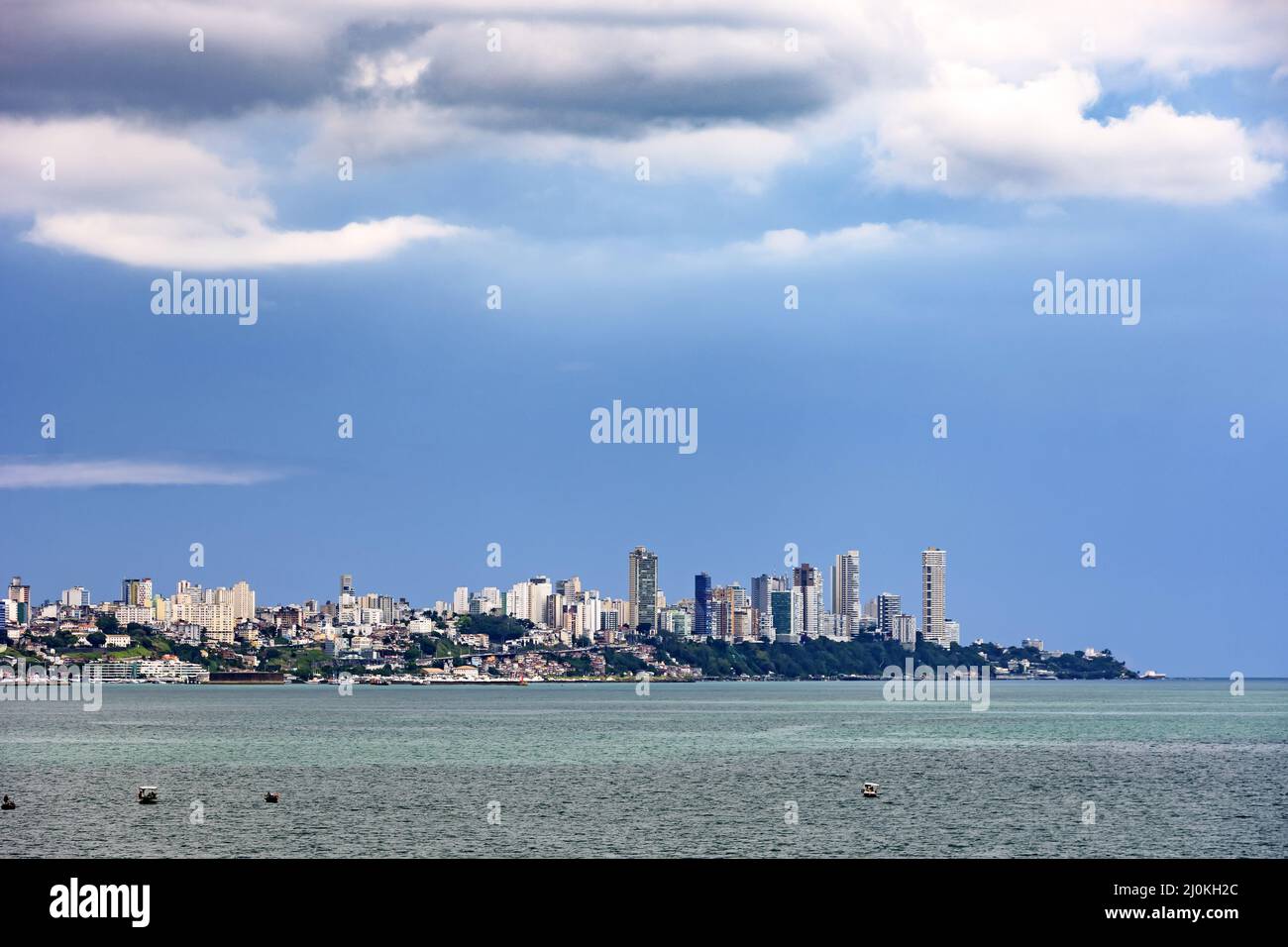 View of buildings and buildings in the city of Salvador Stock Photo