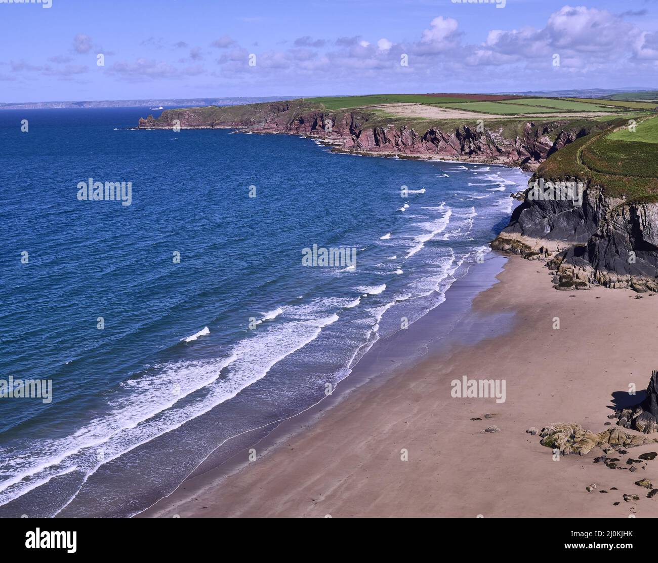 UK - Pembrokeshire - Musselwick Sands Stock Photo