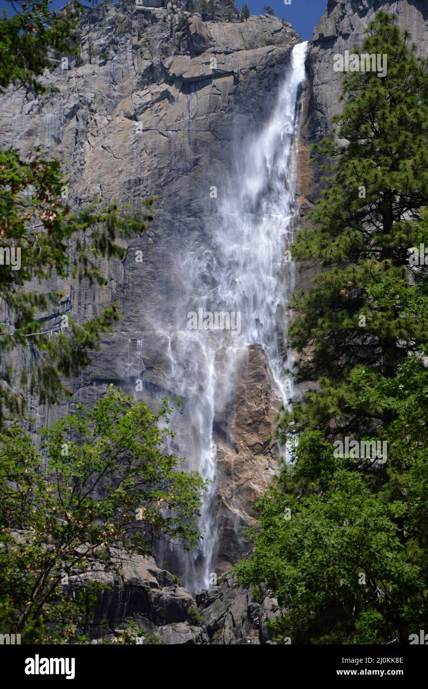 Waterfall in Yosemite National Park, California Stock Photo