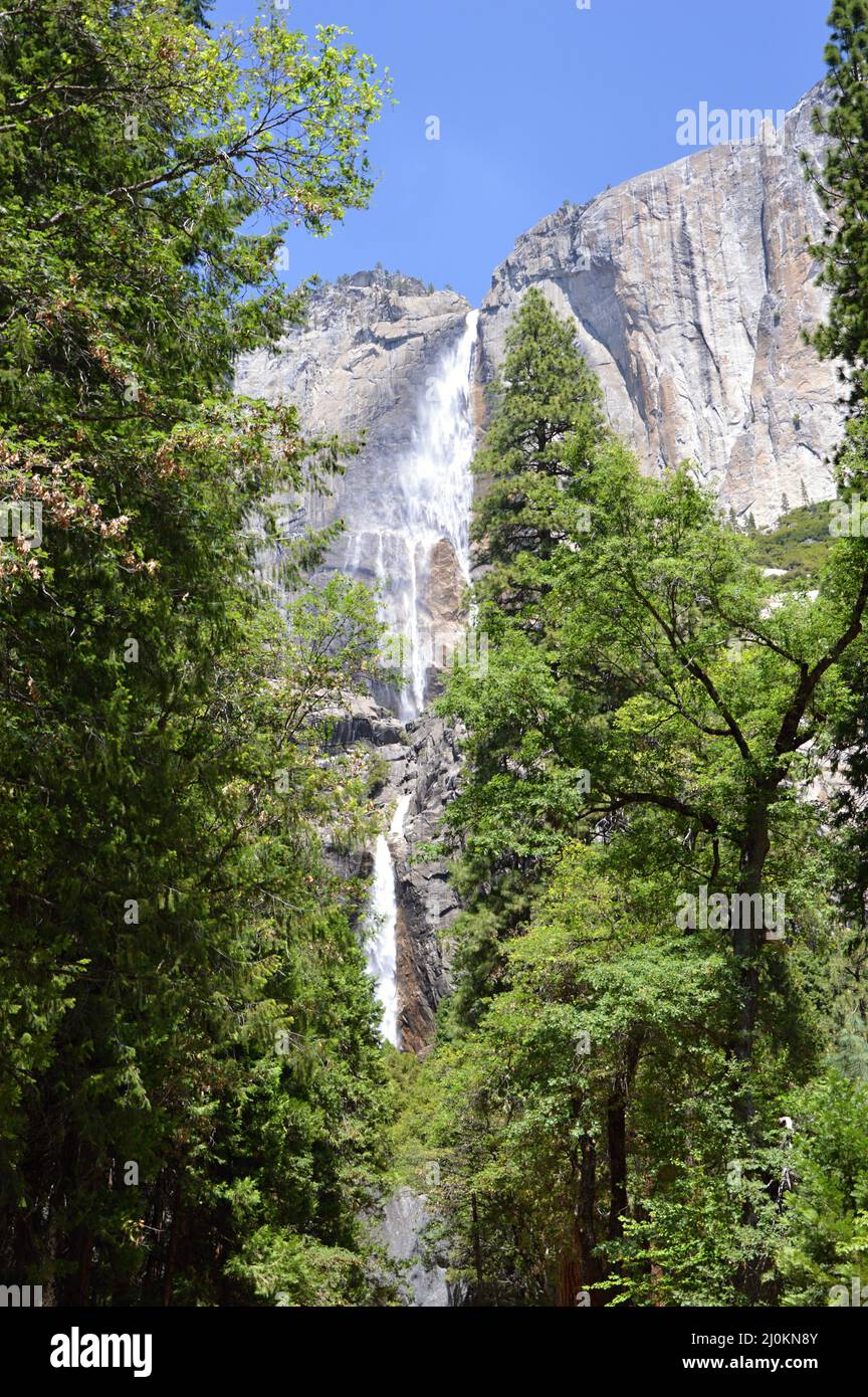Waterfall in Yosemite National Park, California Stock Photo